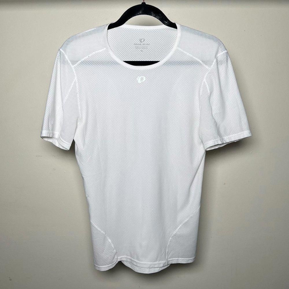 Pearl Izumi White Netted Compression Workout Shirt‎ Mens M